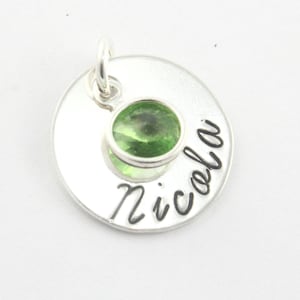Personalized Birthstone Charm - Custom Charm - Birth Stone Charm - Add On Charm - Christmas Gift - Gemstone Charm - Personalised Charm