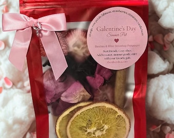 Galentine's Day Simmer Pot - Potpourri da fornello per San Valentino - Regalo per serata tra ragazze - Regalo per amicizia - Fragranza naturale per la casa - Regalo per insegnanti