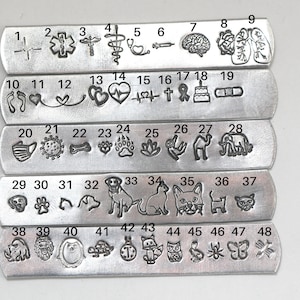 Picture stamps available for stethoscope tags.