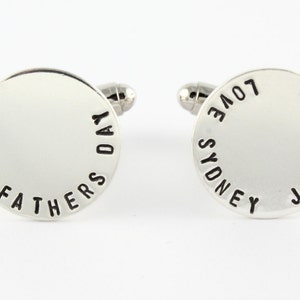Boutons De Manchette (Cufflinks) En Argent Sterling - Cadeau Fête Des Pères - Occasion