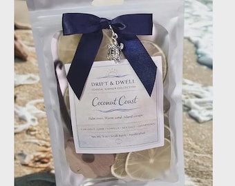 Coastal Simmer Pot Kit | Beach Inspired Home Fragrance | Natural Stovetop Potpourri | Summer Simmer Pot | Ocean Breeze Scent | Housewarming
