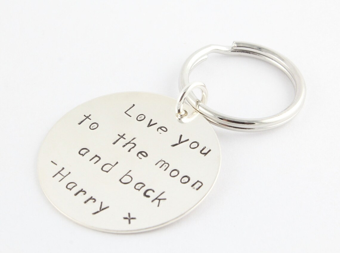 Love You to the Moon Keychain Love You to the Moon Key Chain - Etsy