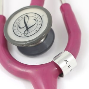 Stethoscope ID Tag - Stethoscope ID Ring - Littmann ID Tag - Stethoscope Charm - Personalized Stethoscope Name Tag - Nurse Graduation Gift