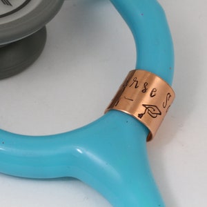 Student Nurse Gift, Nurse Graduation Gift, Nurse Present, Gift for Nurse, Stethoscope Charm, Personalized Stethoscope Tag, Custom ID Tag