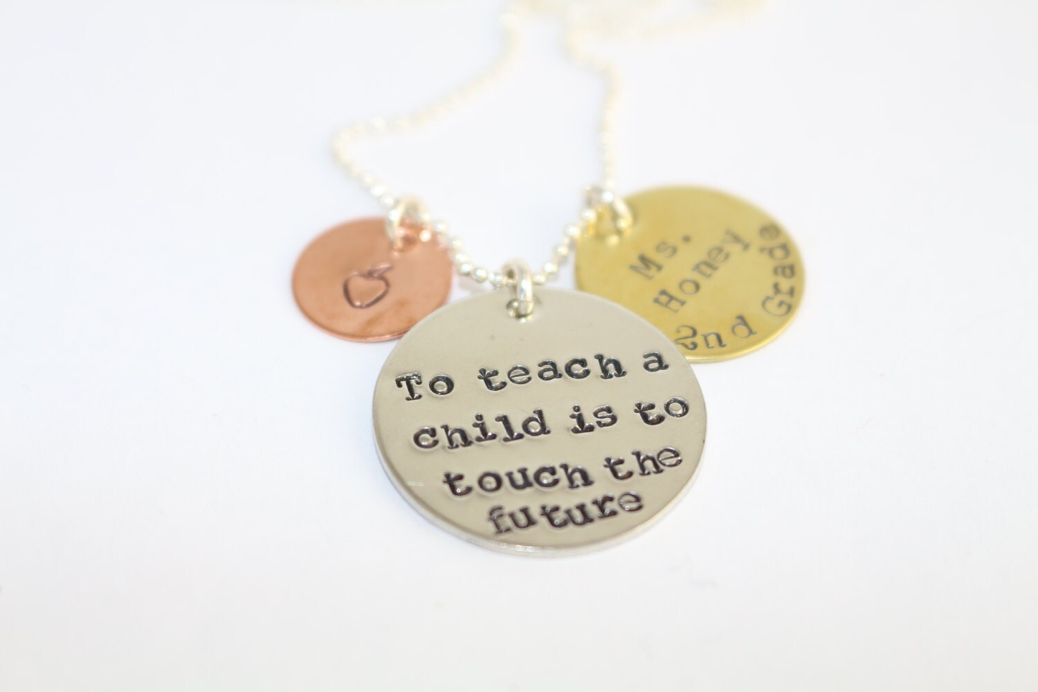 Teacher Thank You Gift - End of the Year Gift -teacher Necklace ...