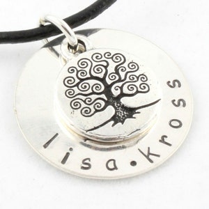 Tree of Life Necklace - Personalized Necklace - Mother&#39;s Day Gift for Mom - Family Tree Necklace - Custom Necklace- Sterling Silver Necklace