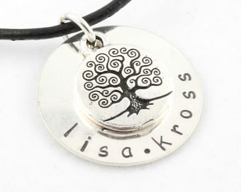 Tree of Life Necklace - Personalized Necklace - Mother's Day Gift for Mom - Family Tree Necklace - Custom Necklace- Sterling Silver Necklace