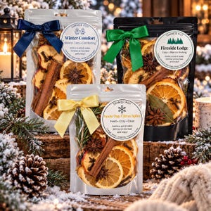 Cadeauset winterse sudderpot – gezellige potpourri-trio met kookplaat – sudderpotset – natuurlijke huisgeur – kaarsverwarmer – cadeau housewarming
