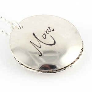 Locket Necklace - Birthstone Locket - Personalized Locket - Sterling Silver Locket - Personalized Locket - Gift for Mom - Gift For Grandma