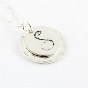 Initial Necklace - Personalized Necklace - Custom Necklace - Sterling Silver Necklace - Gift for Mom or Grandma - Mommy Necklace - Jewelry