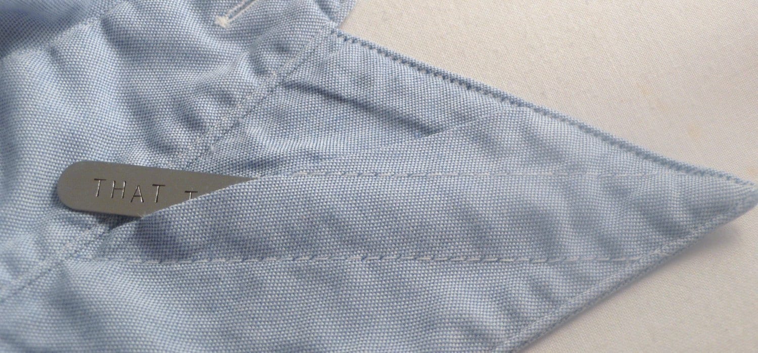 Personalized Collar Stays Men's Collar Stays Custom Etsy