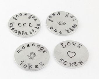 Câlin de poche personnalisé - Pièce de poche personnalisée - Pierres de poche personnalisées - Galets de poche - Pierres à message - Affirmations - Cadeau pour lui