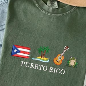 Puerto Rico Embroidery Designs, Puerto Flag Embroidery Design, Trending Embroidery Pattern, 5 Sizes, Trendy Embroidery