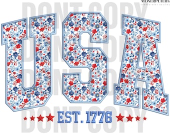 Coquette USA 1776 アップリケ刺繍デザイン、7月4日刺繍デザイン、Coquette アメリカン刺繍パターン、7サイズ、即時ダウンロード
