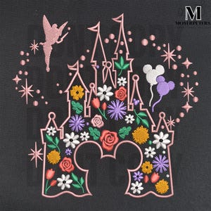 Castle Halloween Embroidery Designs, Scary Halloween Embroidery Design, Halloween Embroidery Pattern, 5 Sizes, Trendy Embroidery