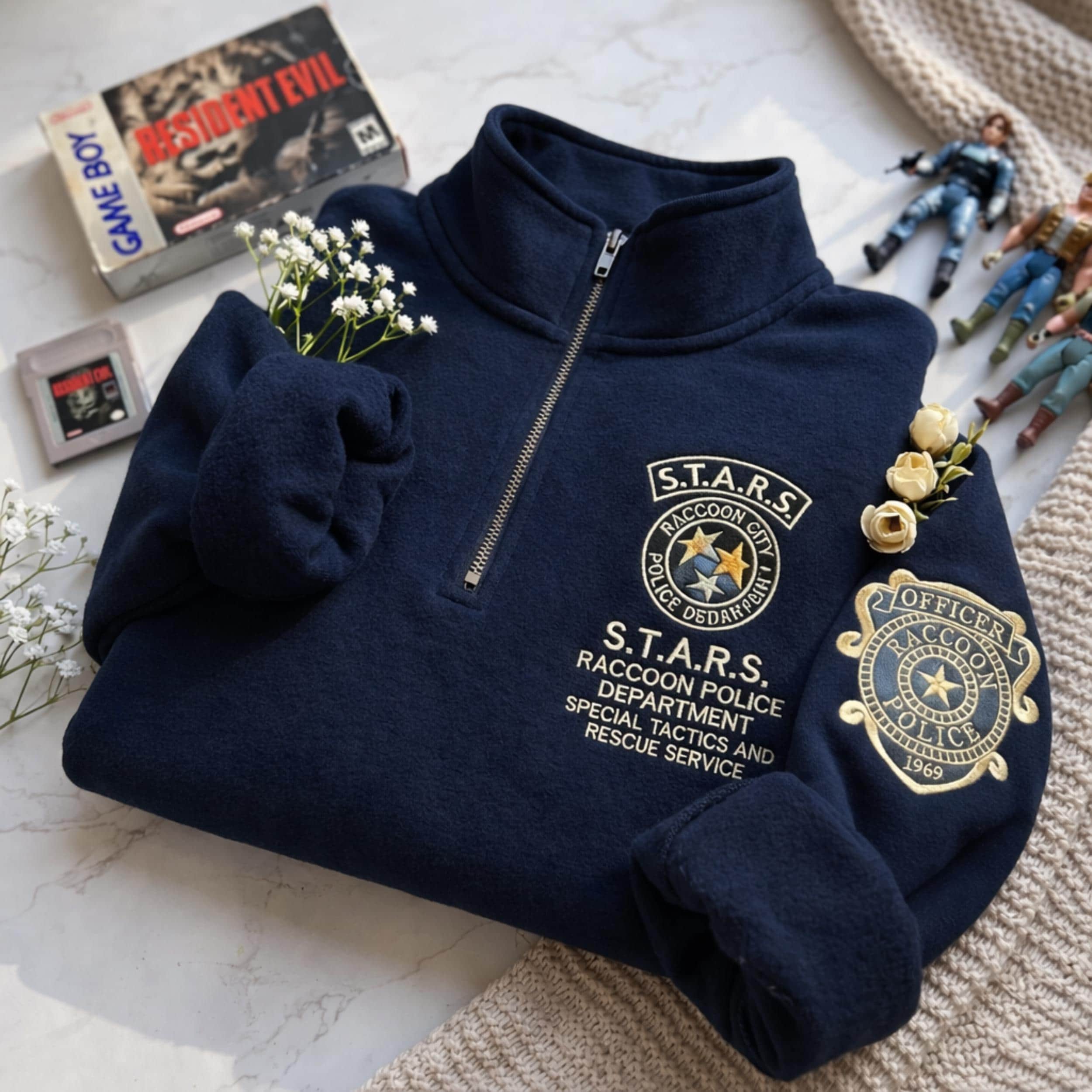 Raccoon City Police Embroidered Shirt, Resident Evil Embroidery