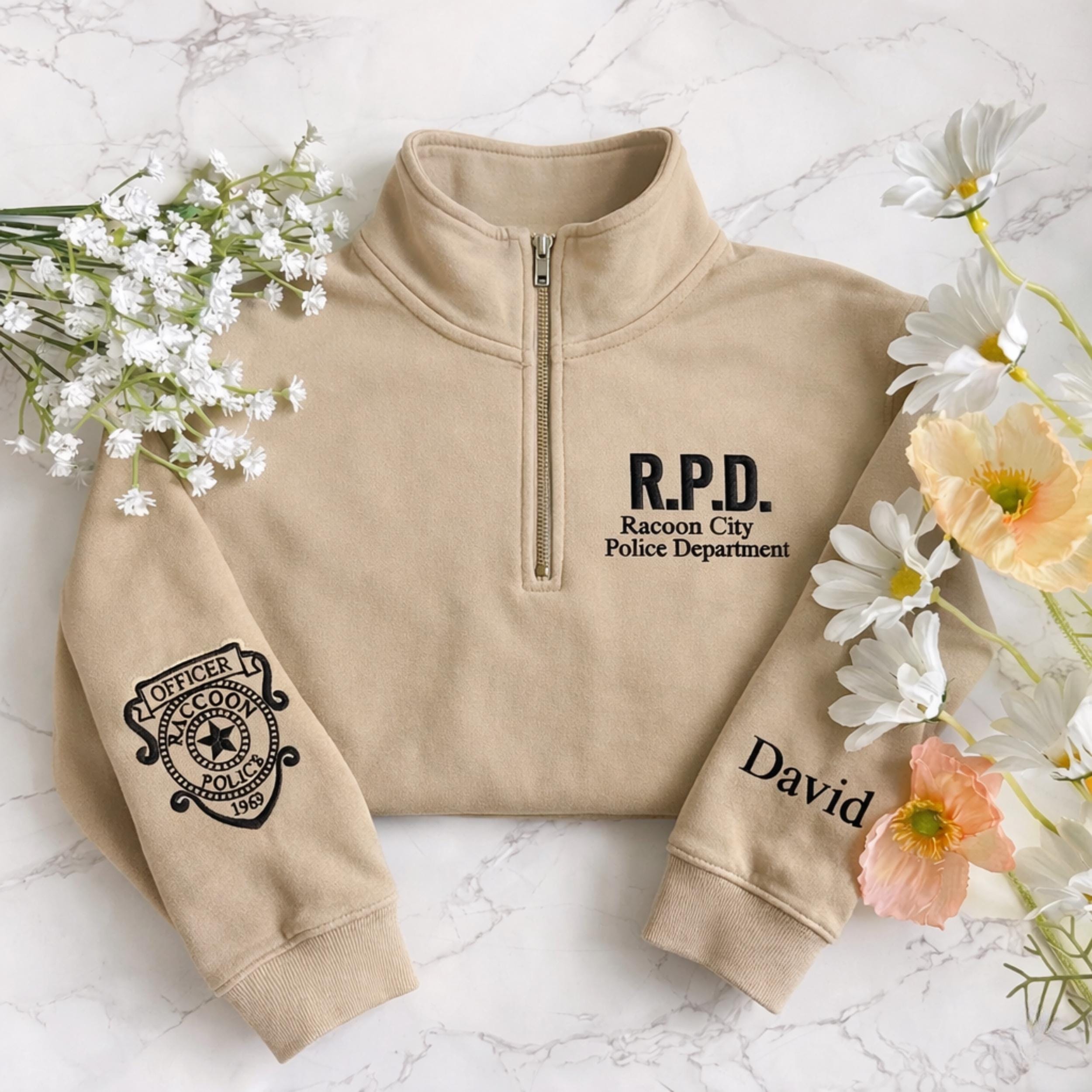 Raccoon City Police Embroidered Shirt, Resident Evil Embroidery