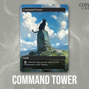 Command Tower Kitty • Proxy Cards MTG EDH