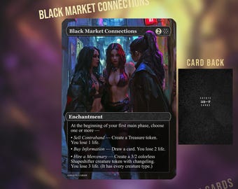 Black Market Connections Proxy Card - Full Art, EDH Commander - Etsy