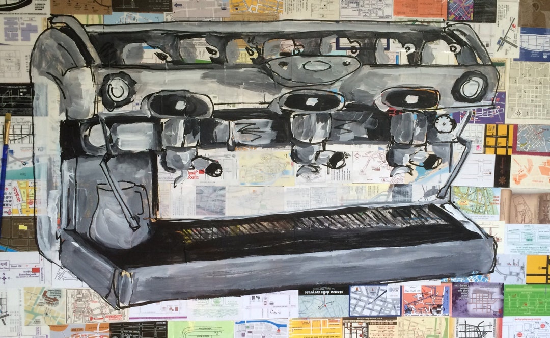 Business Card Maps: Espresso Machine - Etsy