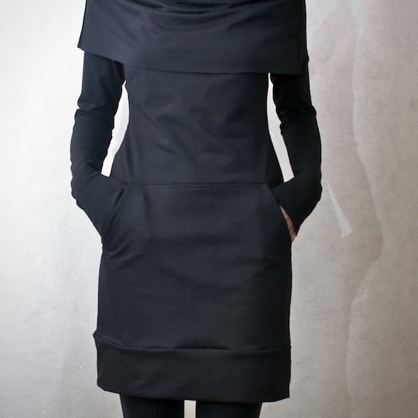 Cowl Neck Pocket Tunic MADE TO ORDER