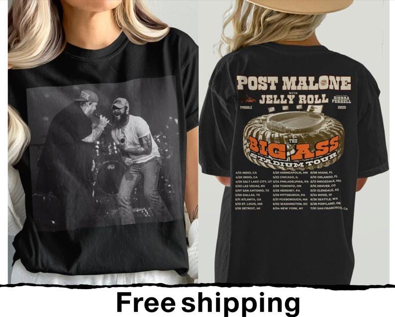 Post Malone, Kids Post Malone Shirt, Post Malone Tour, Big Ass Stadium