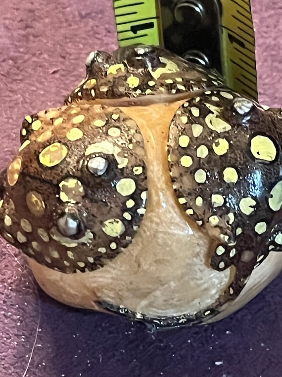 Tagua Nut Stingrays Carving Miniture Handcarved and Handpainted Signed Sculpture -  Made in Panama