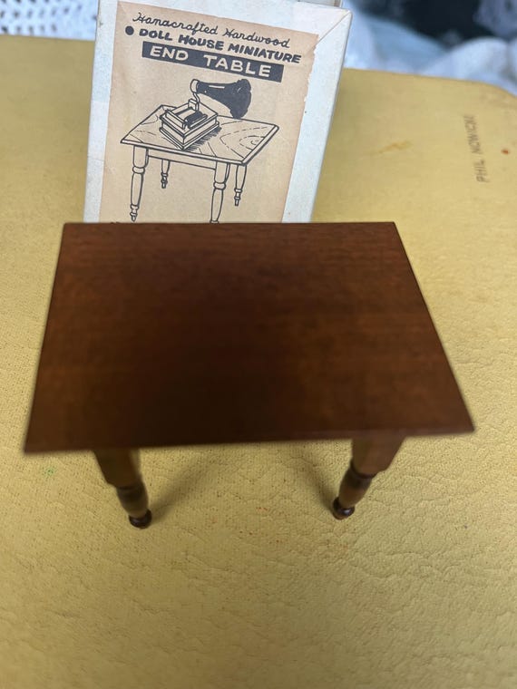 Doll HousebMiniature End Table Sackman Made in Japan w/ Box