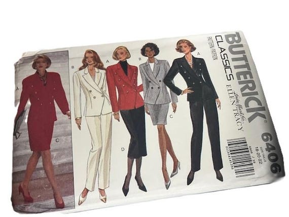 1992 Butterick Classics Suits for Women Made Exclusively for Ellen Tracy Uncut