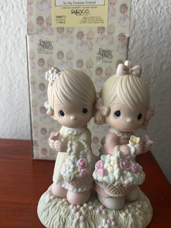 Precious Moments To My Forever Friend 1985 Enesco Figurine Model 100072 w/ Box