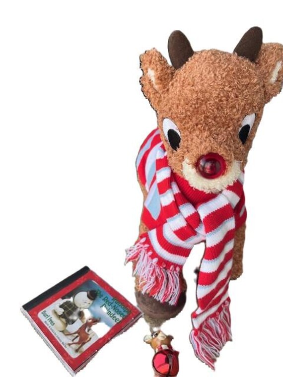 Rudolph the Red Nose Reindeer Christmas Bundle Stuffed toy, CD, and Ornament