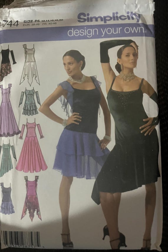 Simplicity Uncut Dancing Outfits Tango Cocktail Salsa