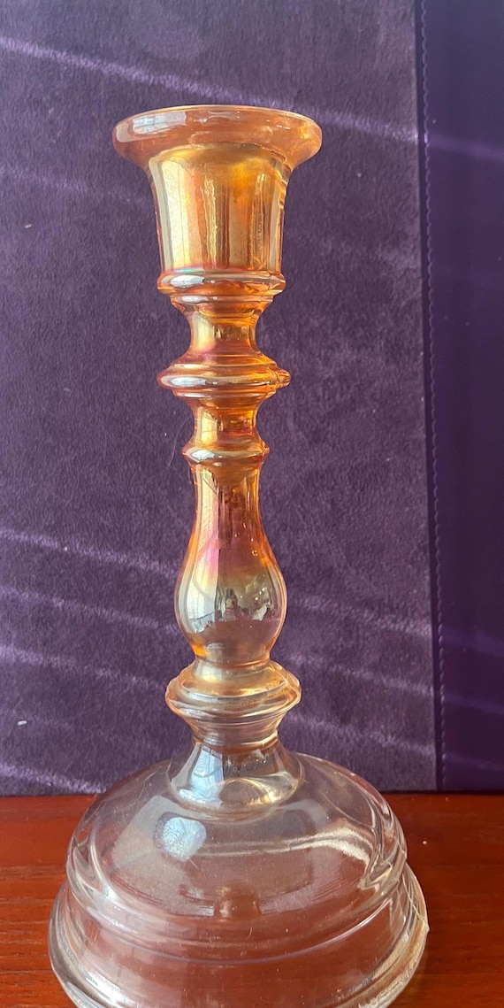 Marigold Carnival Glads Candlestick