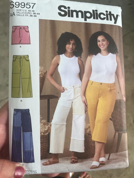 Simplicity Uncut Shorts and Pants S9957 Size 10 - 18