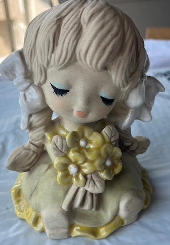 Music Ceramic Doll for Girls Plays Thank Heaven For Little Girls
