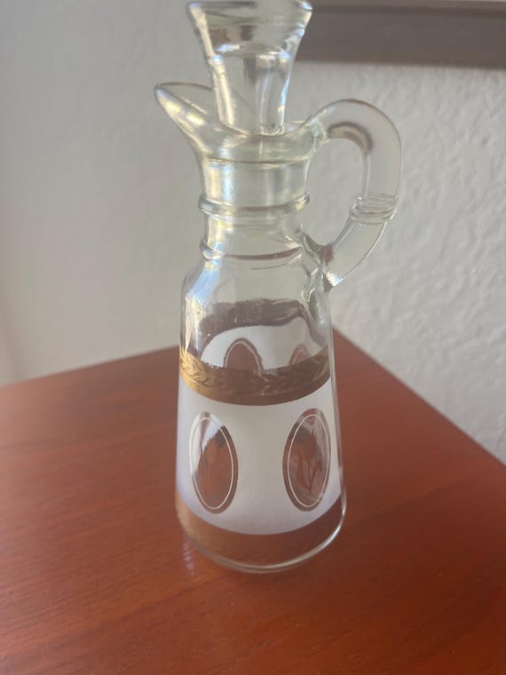 Mid-century Cruet Bottel w/ Top