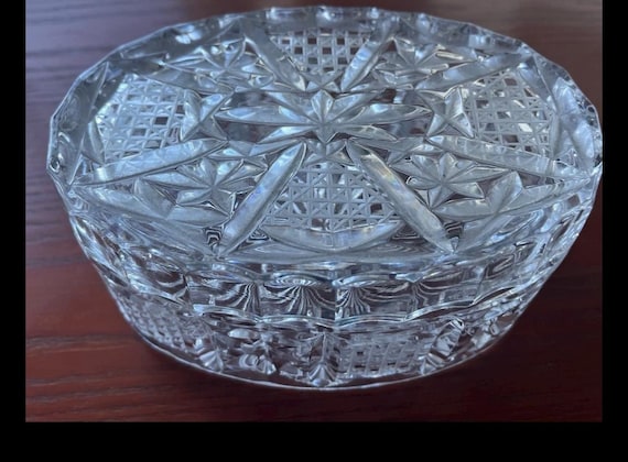 Vintage Candy Dish Bohemia Style Origin Likely to be Czechoslovakia
