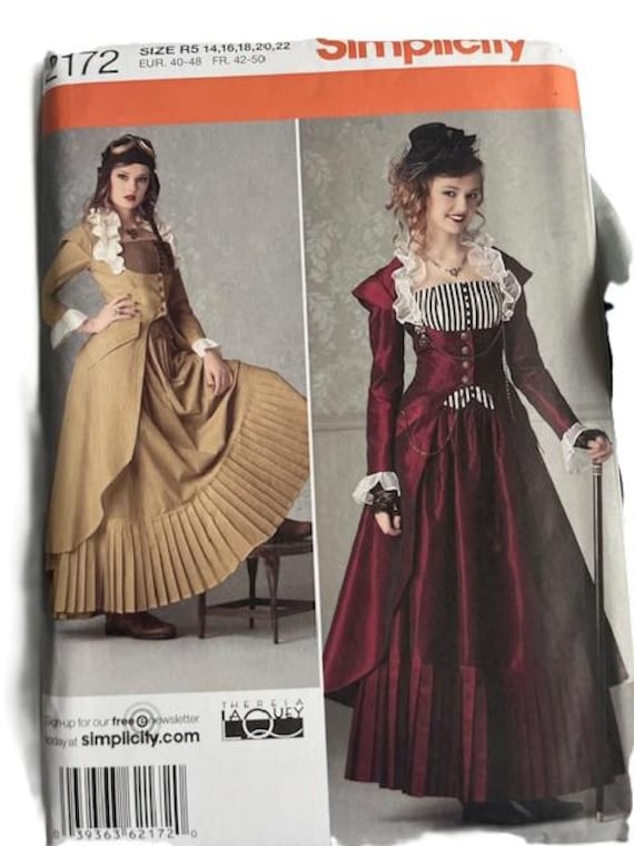 Steampunk Victorian Cosplay Simplicity Costumes Ladies Uncut 2011