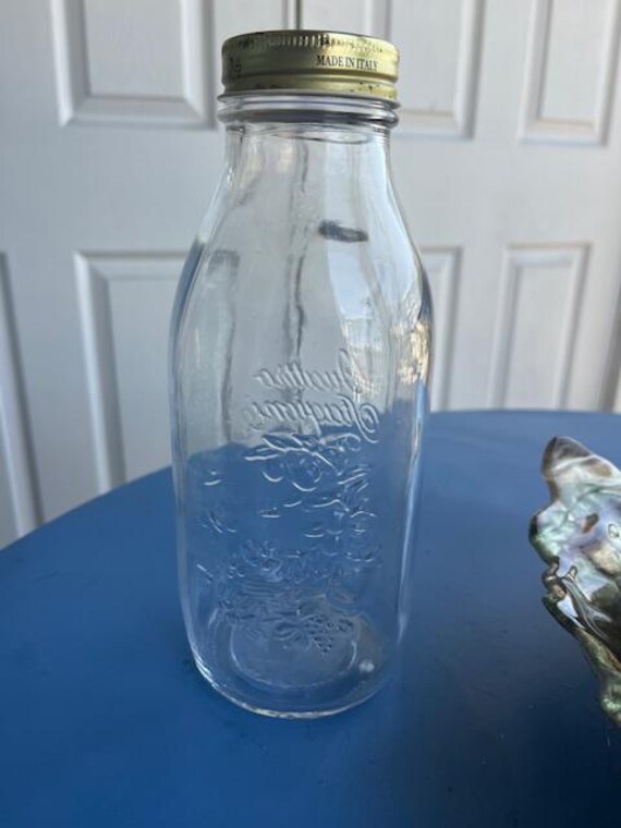 Quattro Fiagioni Glass Container with Lid (Made in Italy)