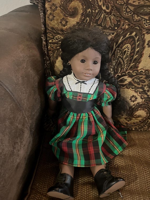 Addy 18 Inch Retired American Girl / Pleasant Company Tartan Dress