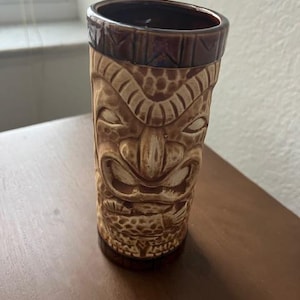 1970s Tiki Ceramic Highball Cup
