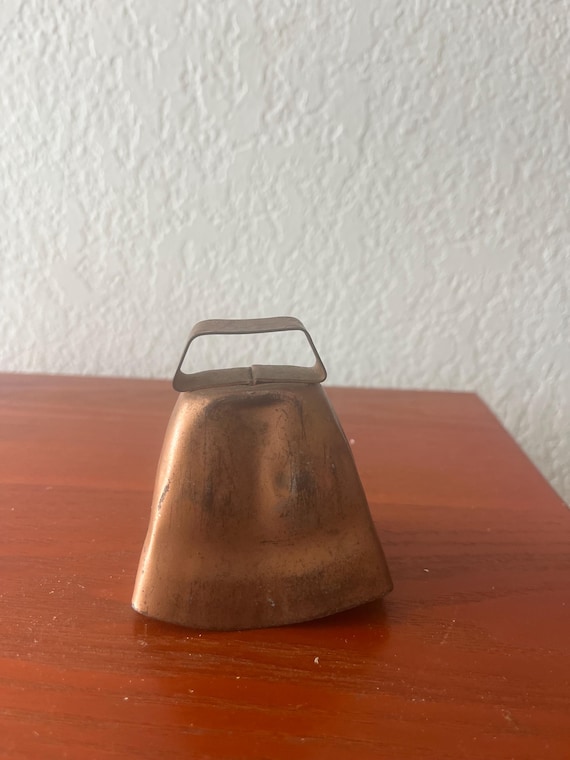 Vintage Copper Cow Bell Farmhouse Decor