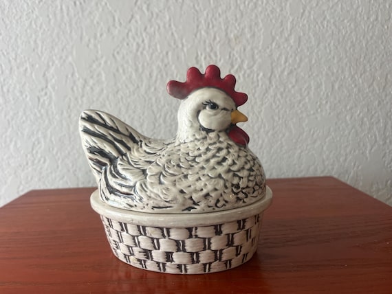 Chicken Nest / Bowl / Trinket Box / Farmhouse Decor / Kitchen Decor