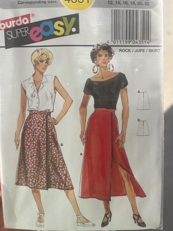 Burda Super Easy Skirt Uncut