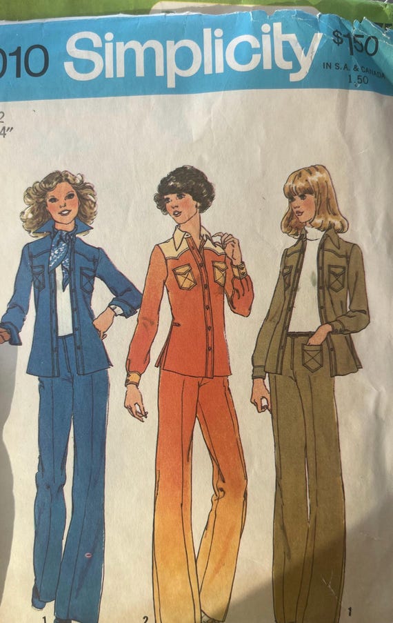 Simplicity PREVIOUSLY LOVED 1970s Size 12 Pantsuit
