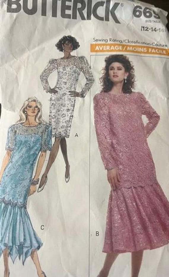 Butterick 6697 Party Dresses Evening Dresses Uncut Patterns