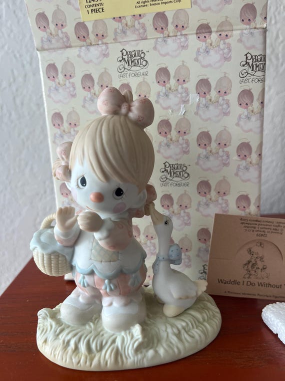 1985 Clown Series Precious Moments “Waddle I Do Without You” Enesco 1984