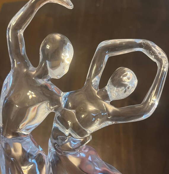 Romantic Dancing Coupledancing RCR (Royal Crystal Rock) Crystal Fugurjne  10.5” Tall