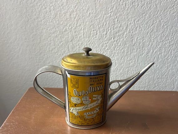 Vintage Olio D'Oliva Can