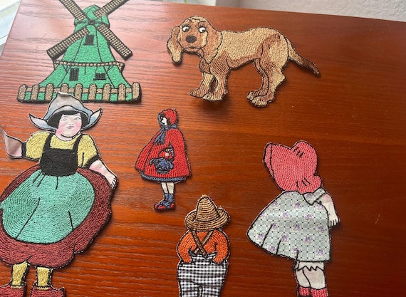 Lot of 6 RARE So-Me-Ons glue on, sew on, vintage patches